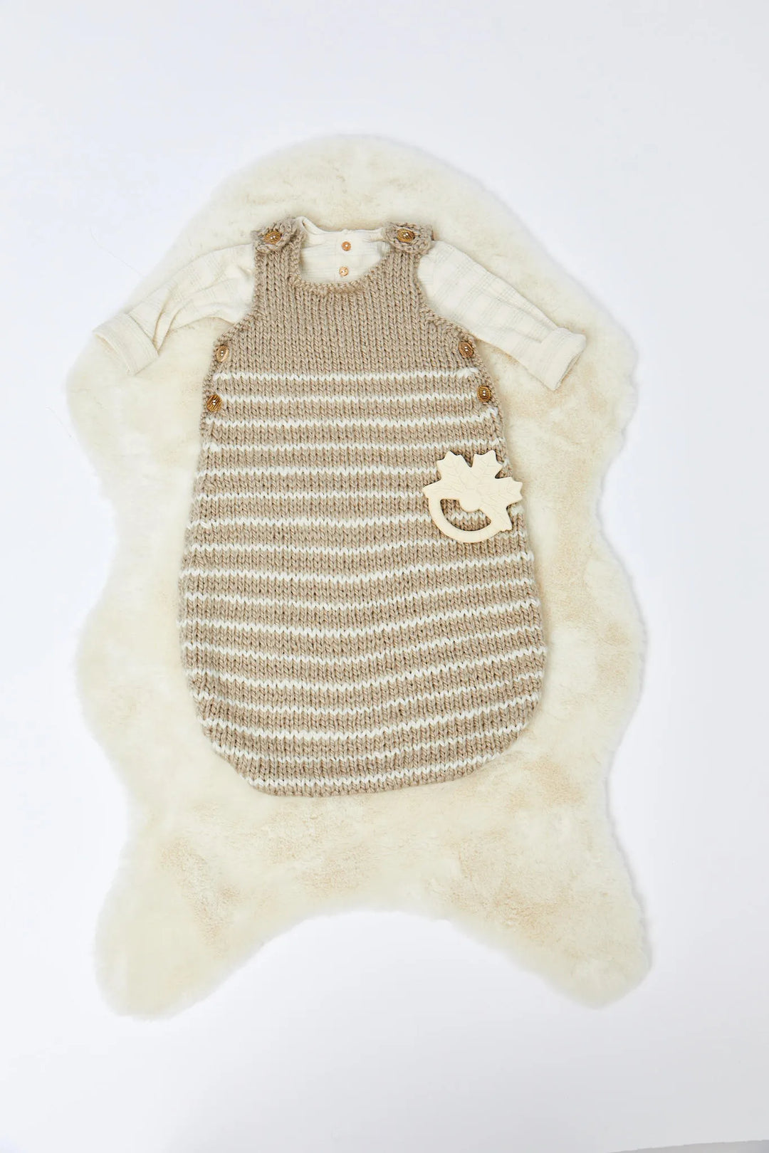 Adeline striped baby sleeping bag