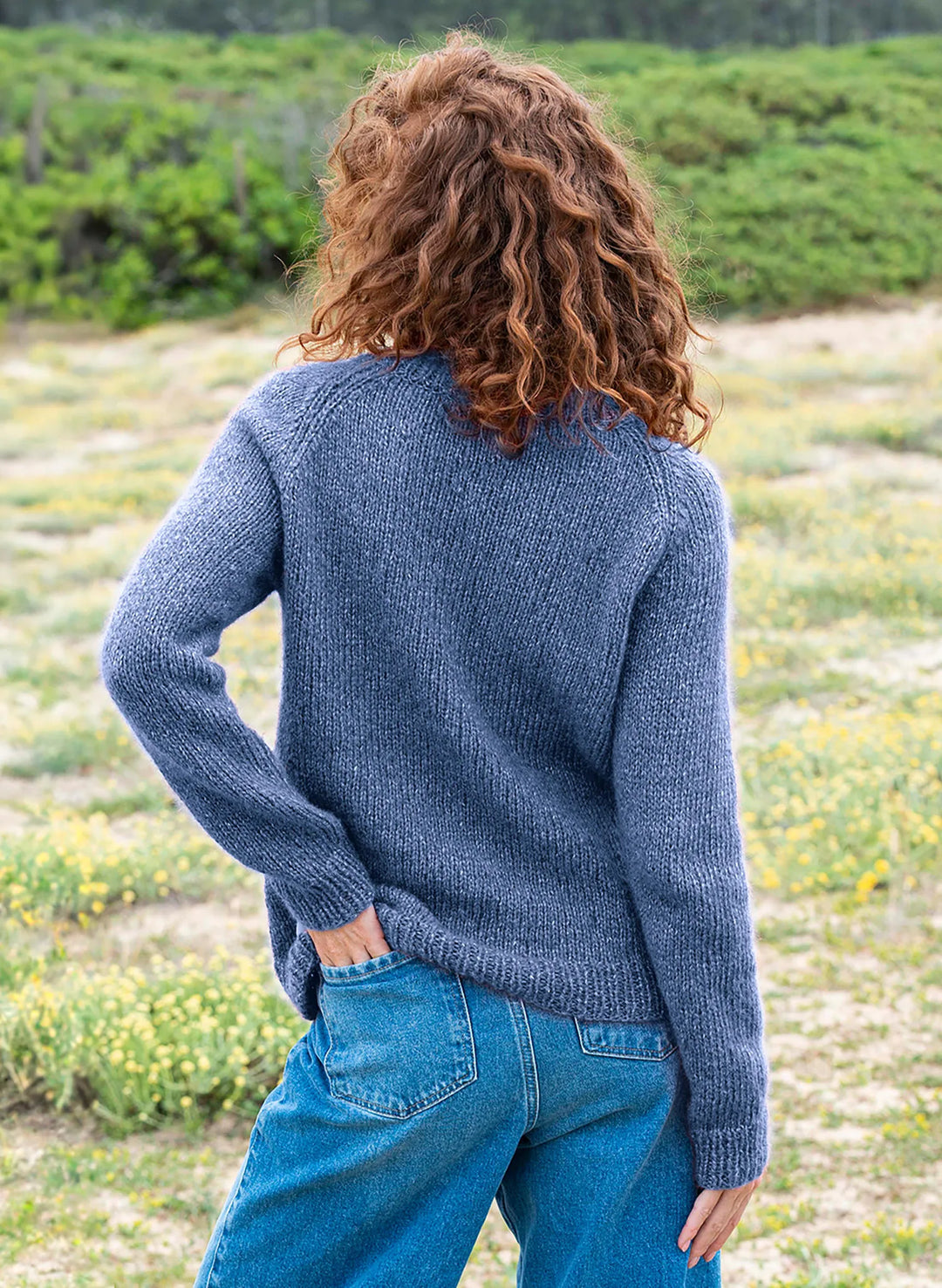 Anabelle raglan turtleneck jersey sweater