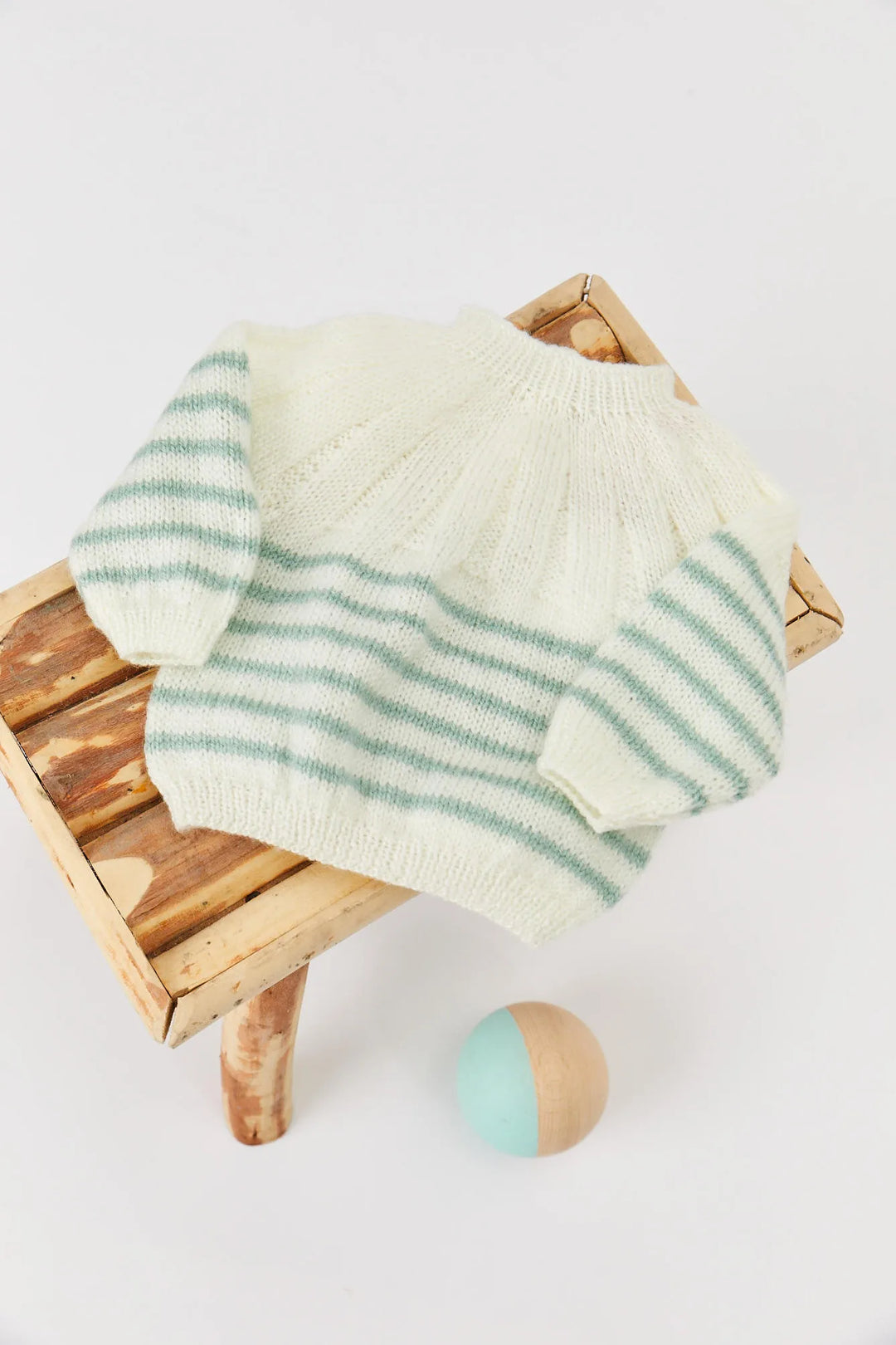 Bastien striped yoke sweater