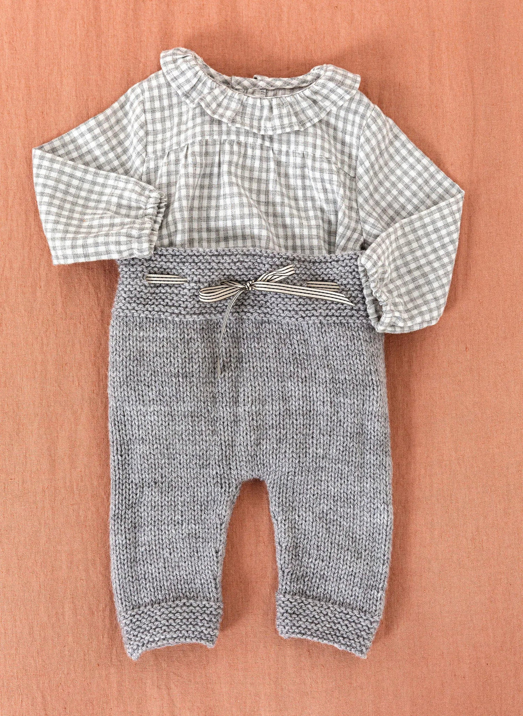 Baudouin jersey and garter stitch trousers