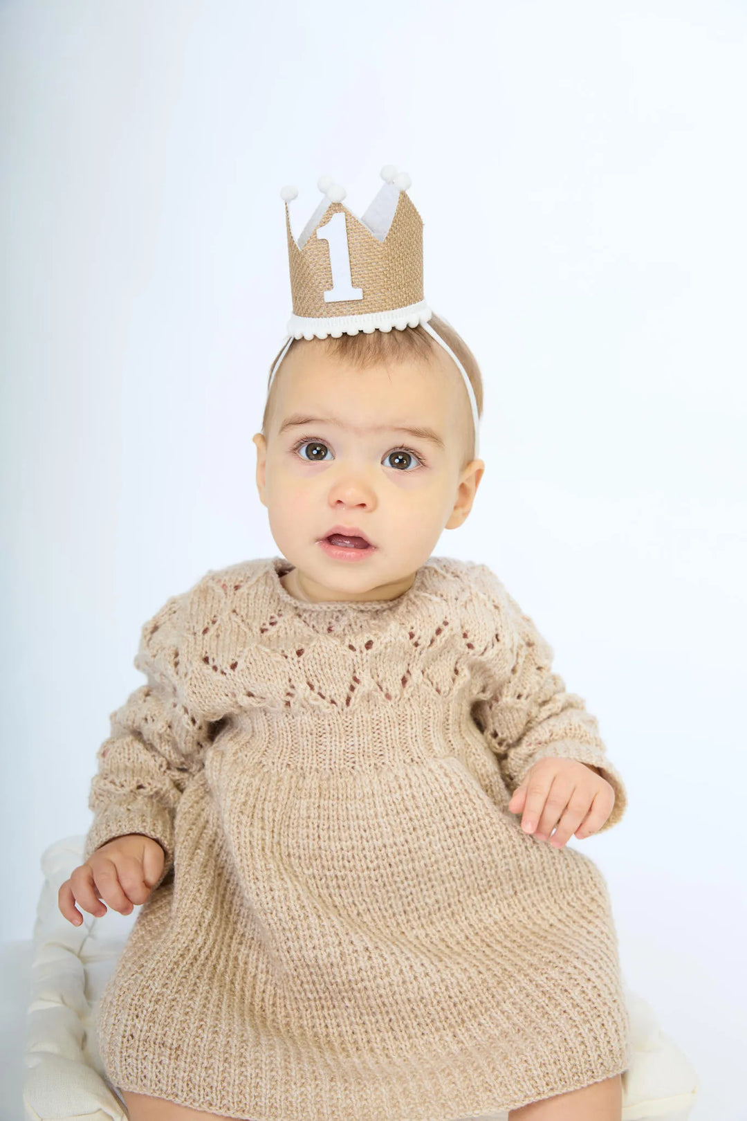 Baya long-sleeved openwork dress