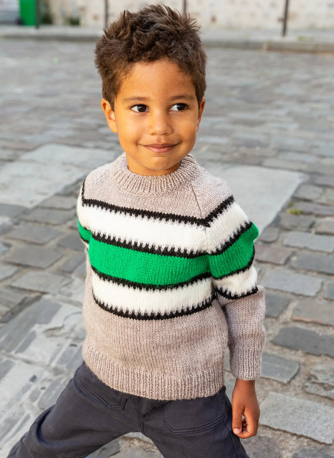 Ben Striped Raglan Sweater