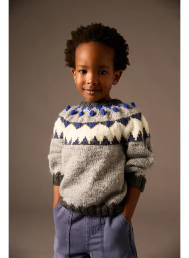 Brandon circular jacquard sweater