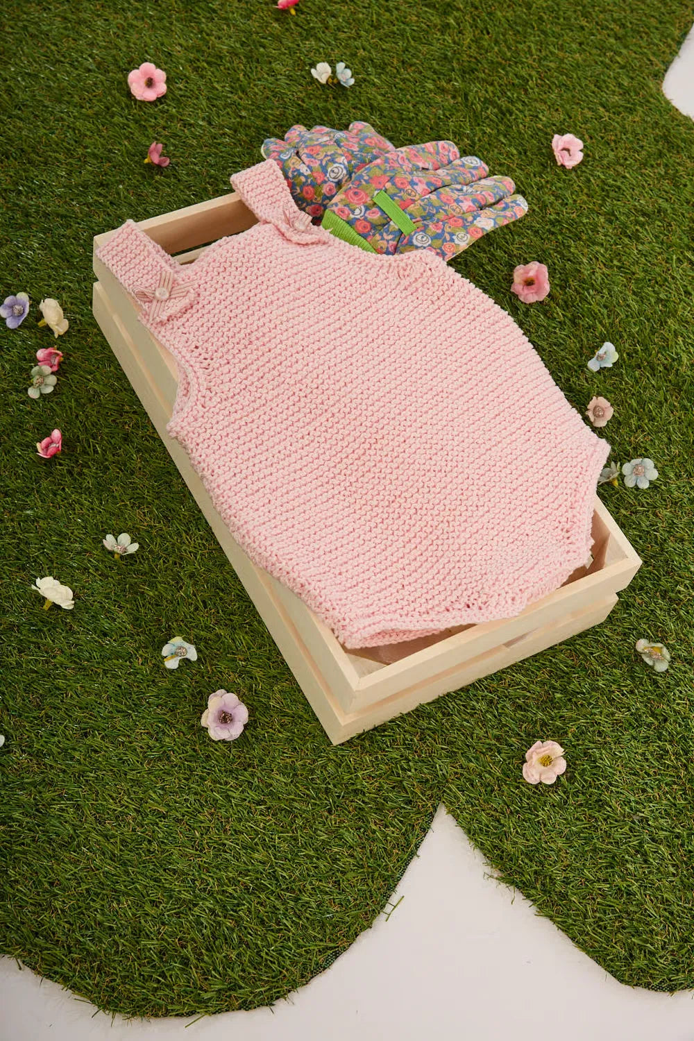 Clémentine satin garter stitch bloomers