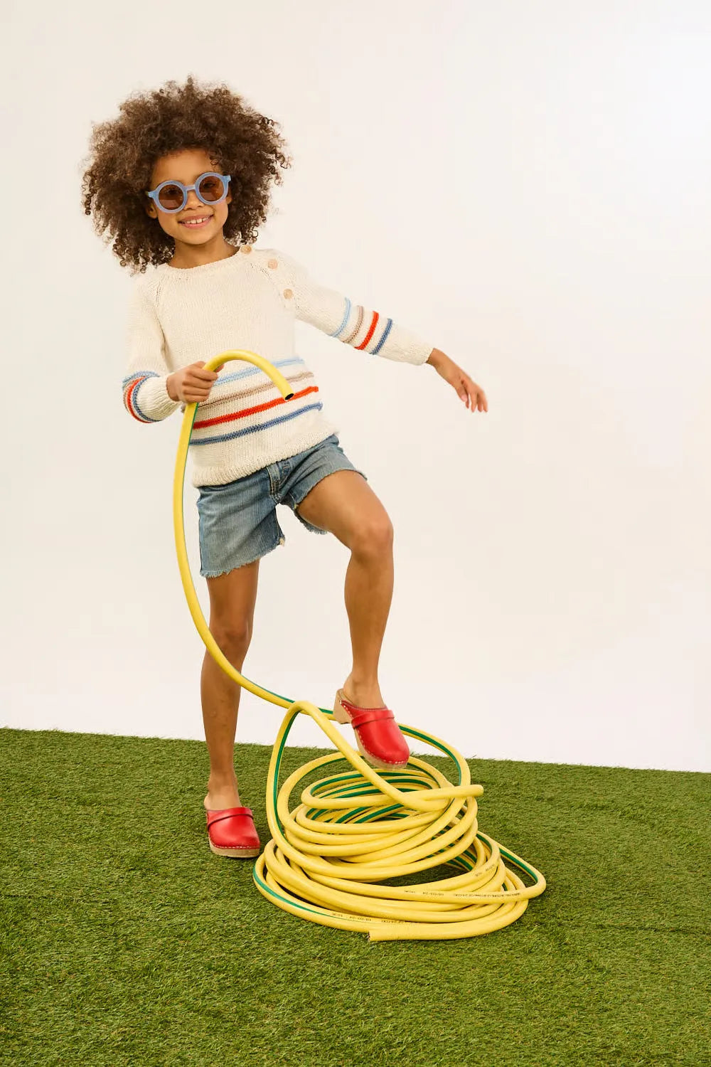 Colas striped raglan sweater