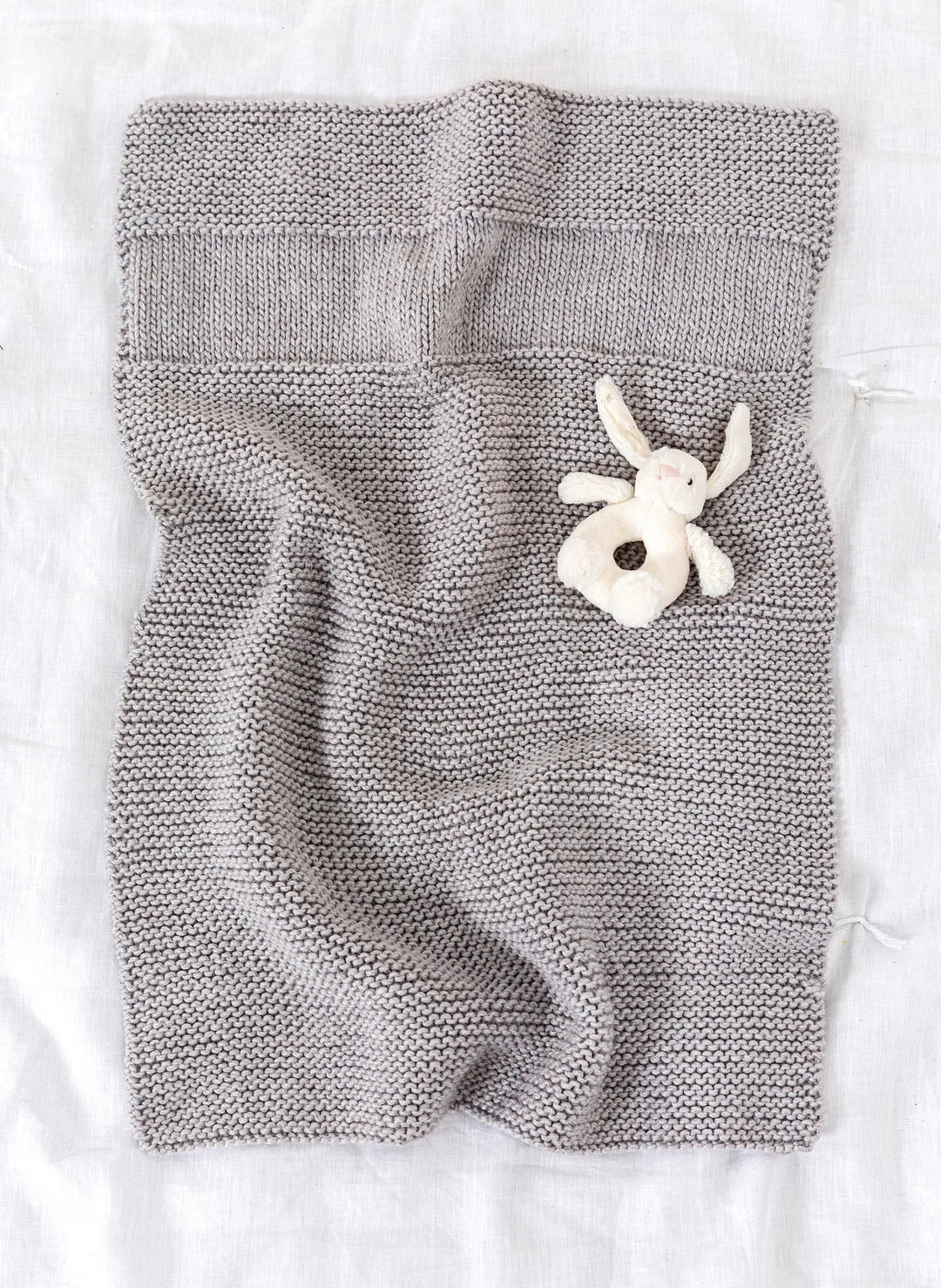 Denis garter stitch and jersey blanket
