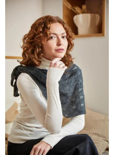 Emilia small openwork shawl
