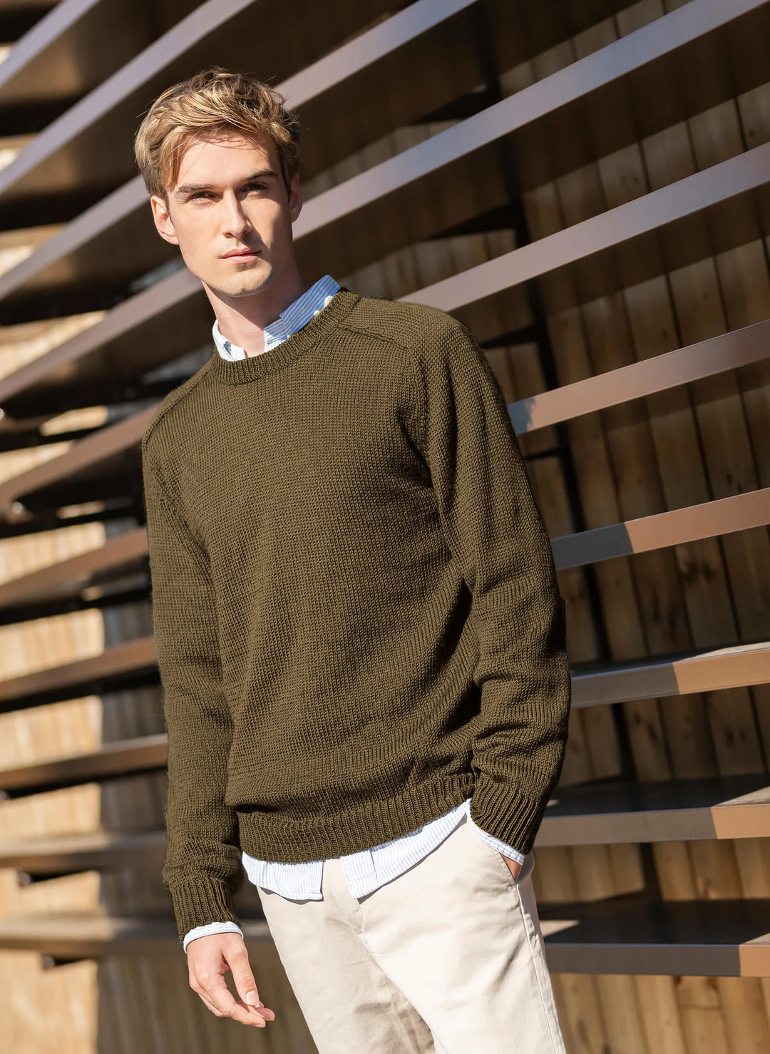 Idriss men's hammer-sleeve sweater