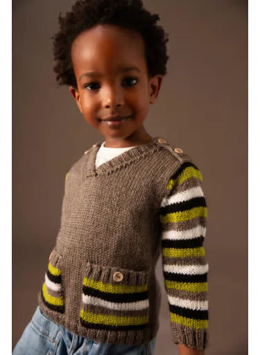 Ilyas striped sleeve sweater