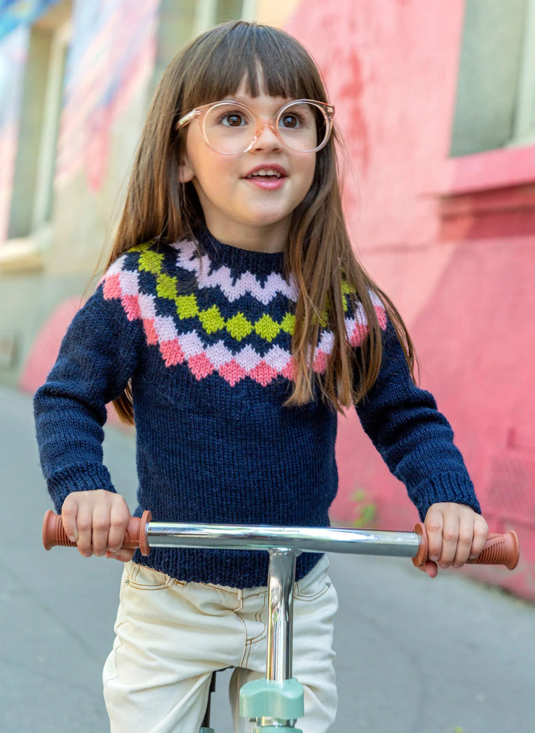 Iwona yoke jacquard sweater
