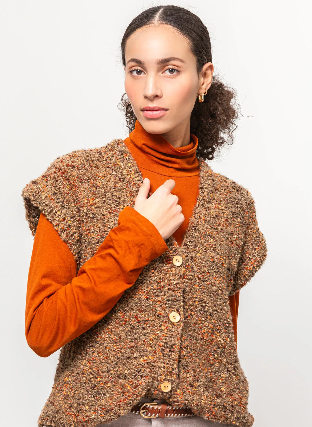 Marta looped sleeveless vest