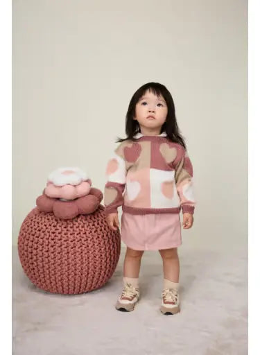 Ivy jacquard heart sweater