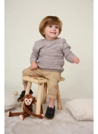 Blaise patchwork knit sweater