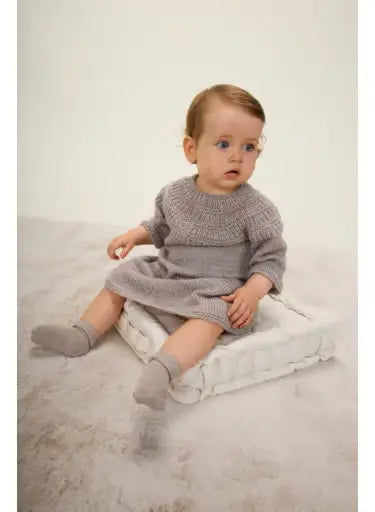 Barbara fancy stitch yoke dress