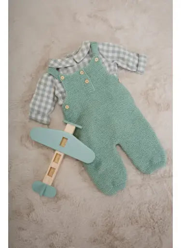 Basile garter stitch overalls