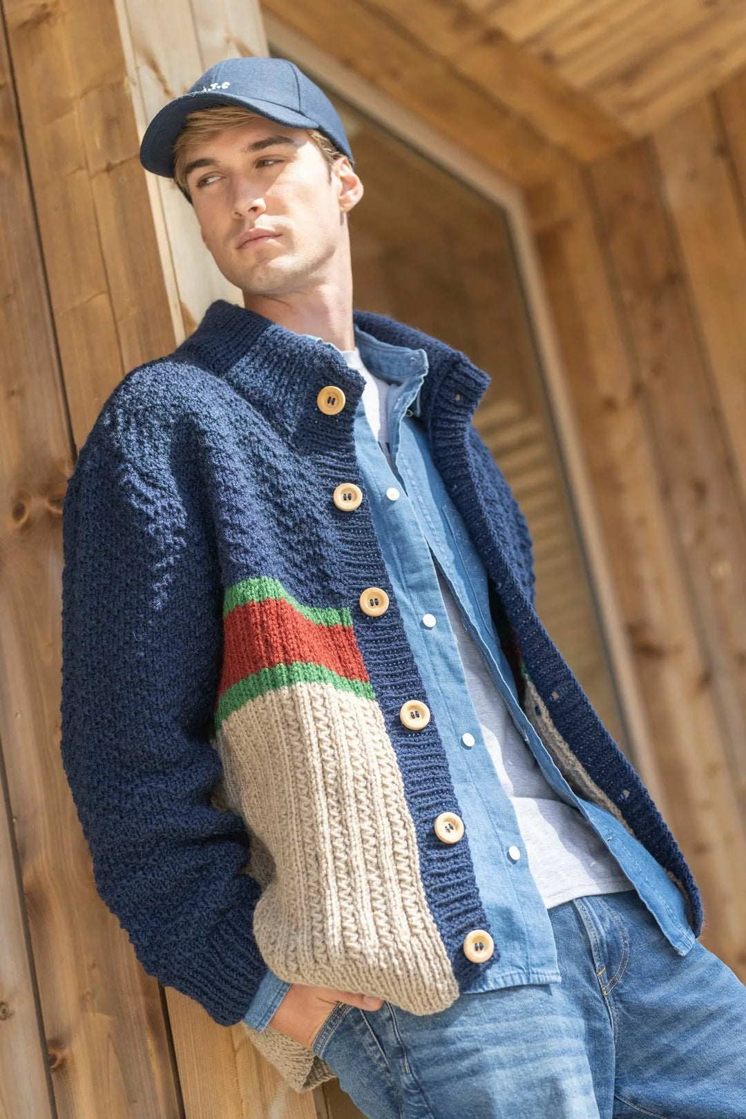 Sami men's stand-up collar vest