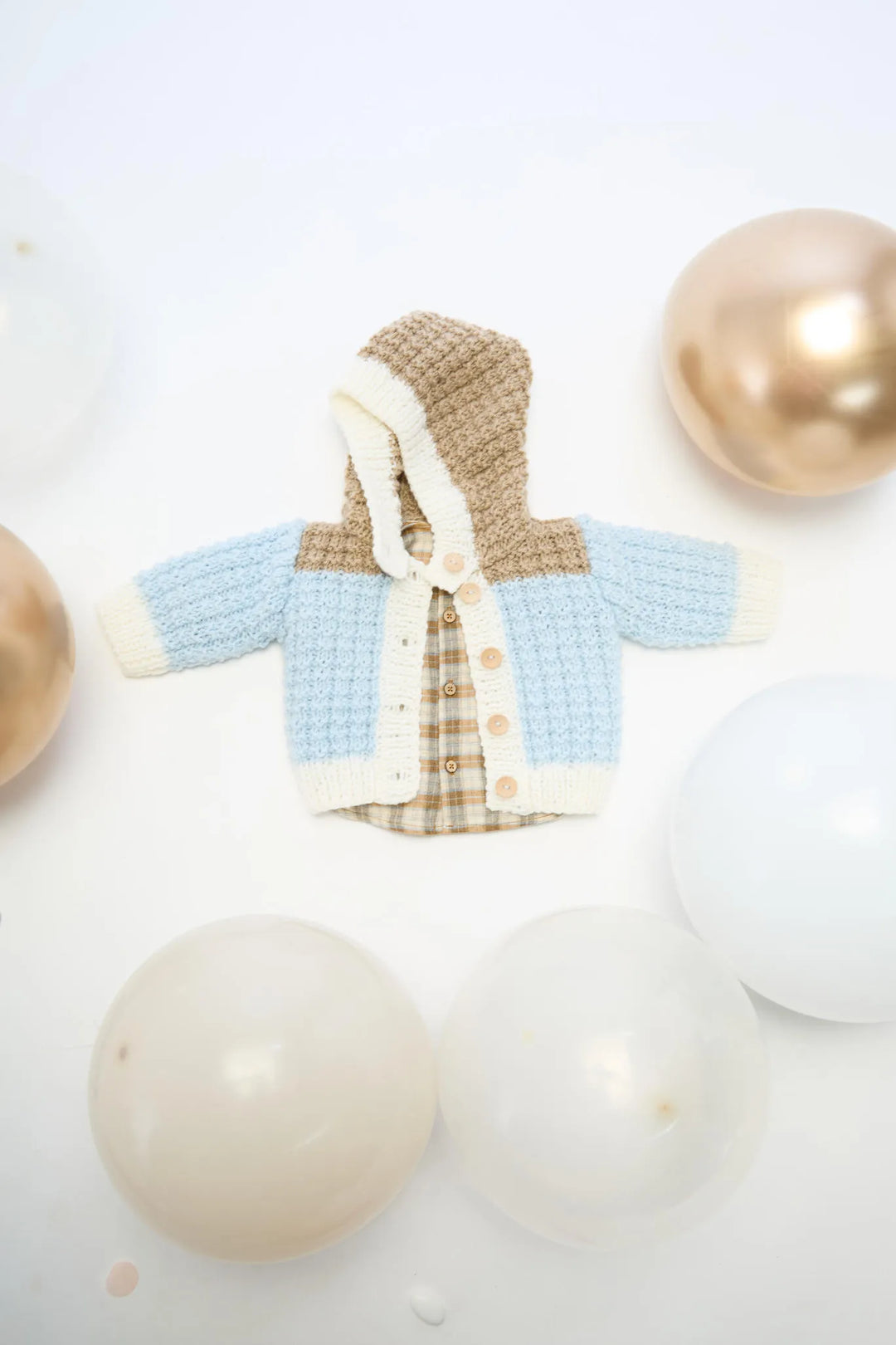 Sam tricolor hooded coat