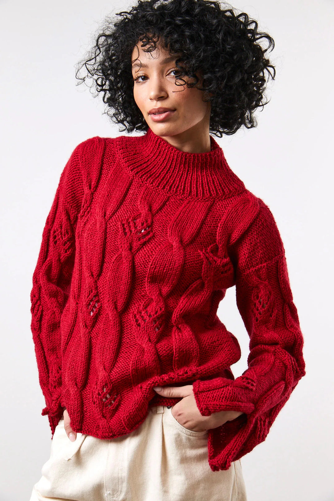 Sienna Openwork Cable Sweater