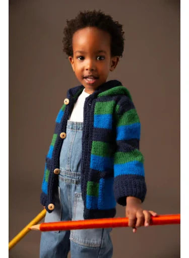 Simon striped hooded jacket