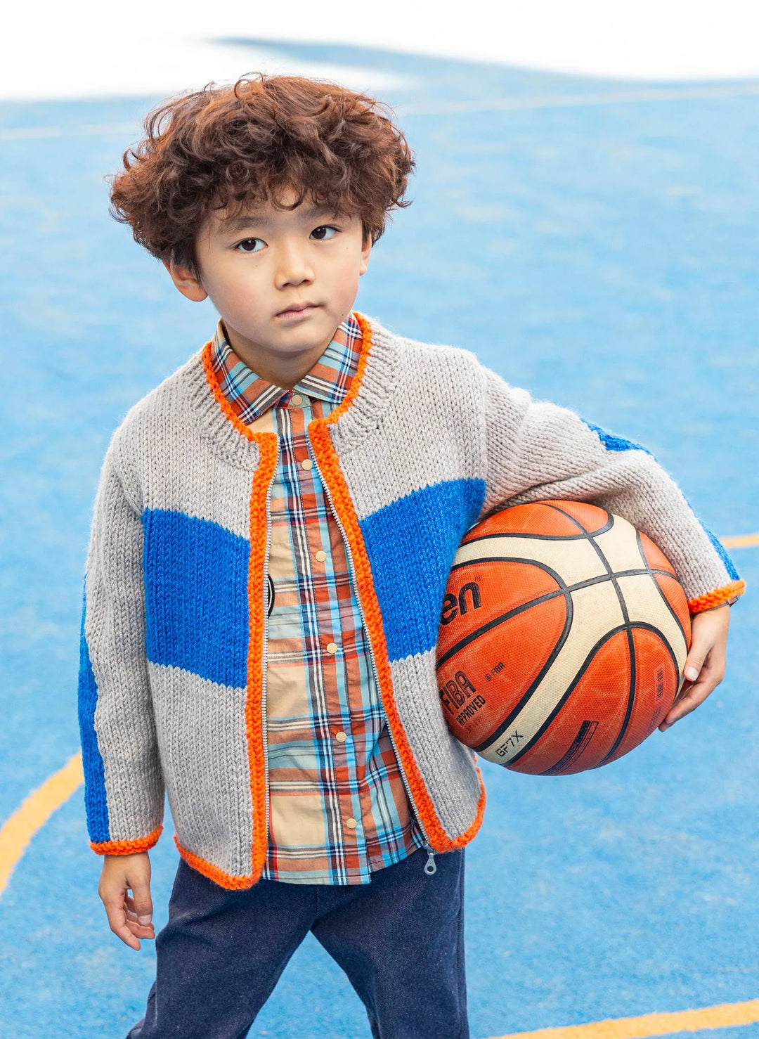 Sully tricolor zip-up vest