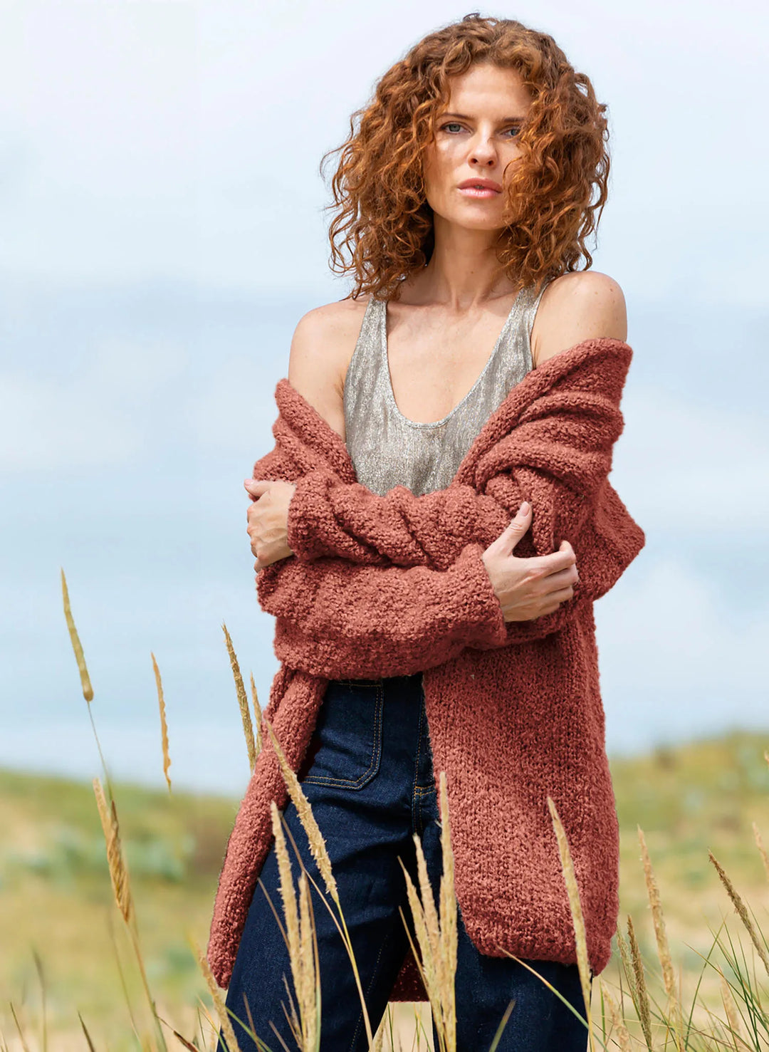 Sylvie jersey V-neck jacket