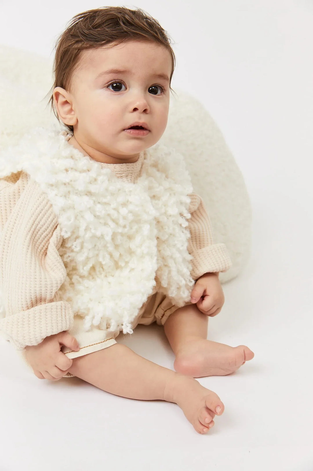 Toinou boucle sleeveless cardigan