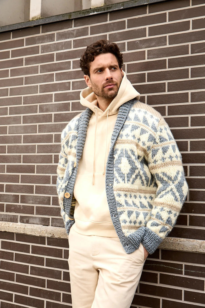 Bergère de France Canada - Alan jacquard shawl collar jacket