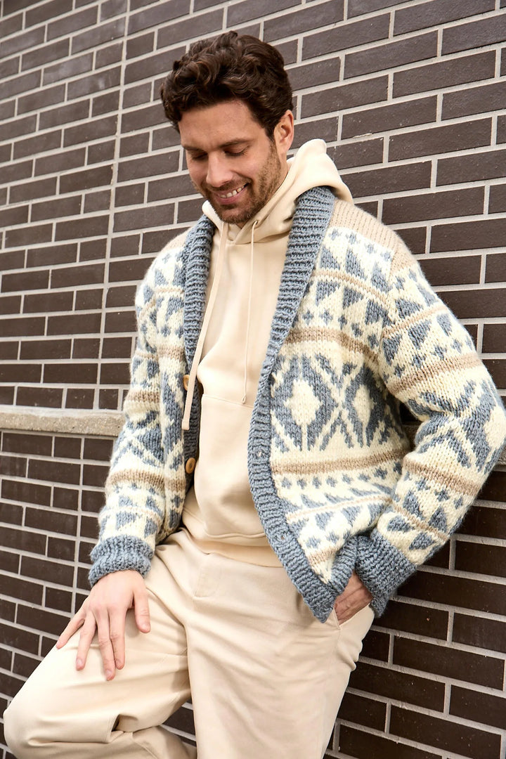 Bergère de France Canada - Alan jacquard shawl collar jacket