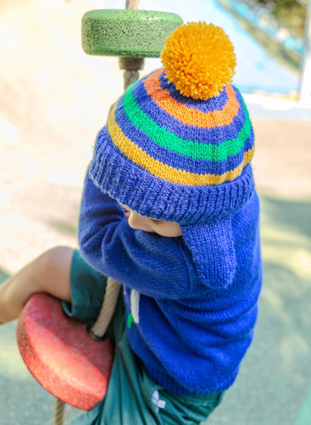 Bergère de France Canada - Baptiste striped earflap hat