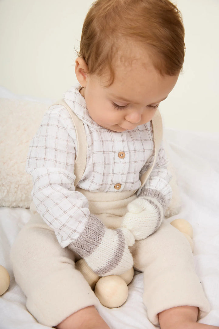 Bergère de France Canada - Baptiste striped hat and mittens set