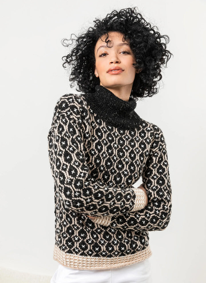 Bergère de France Canada - Barbara high - neck jacquard sweater