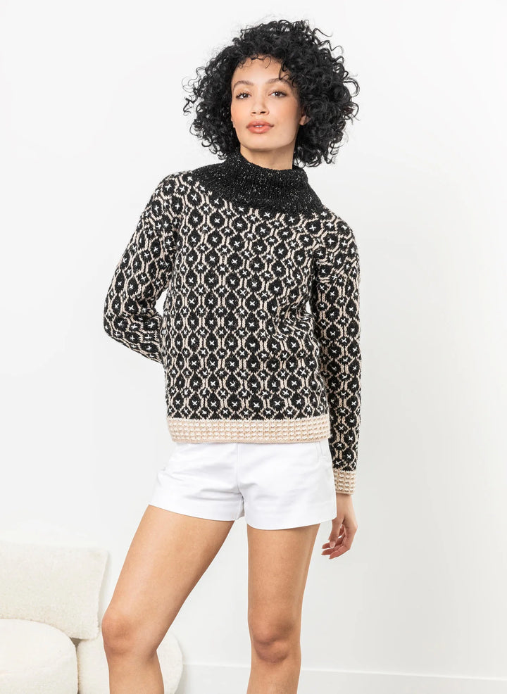 Bergère de France Canada - Barbara high - neck jacquard sweater