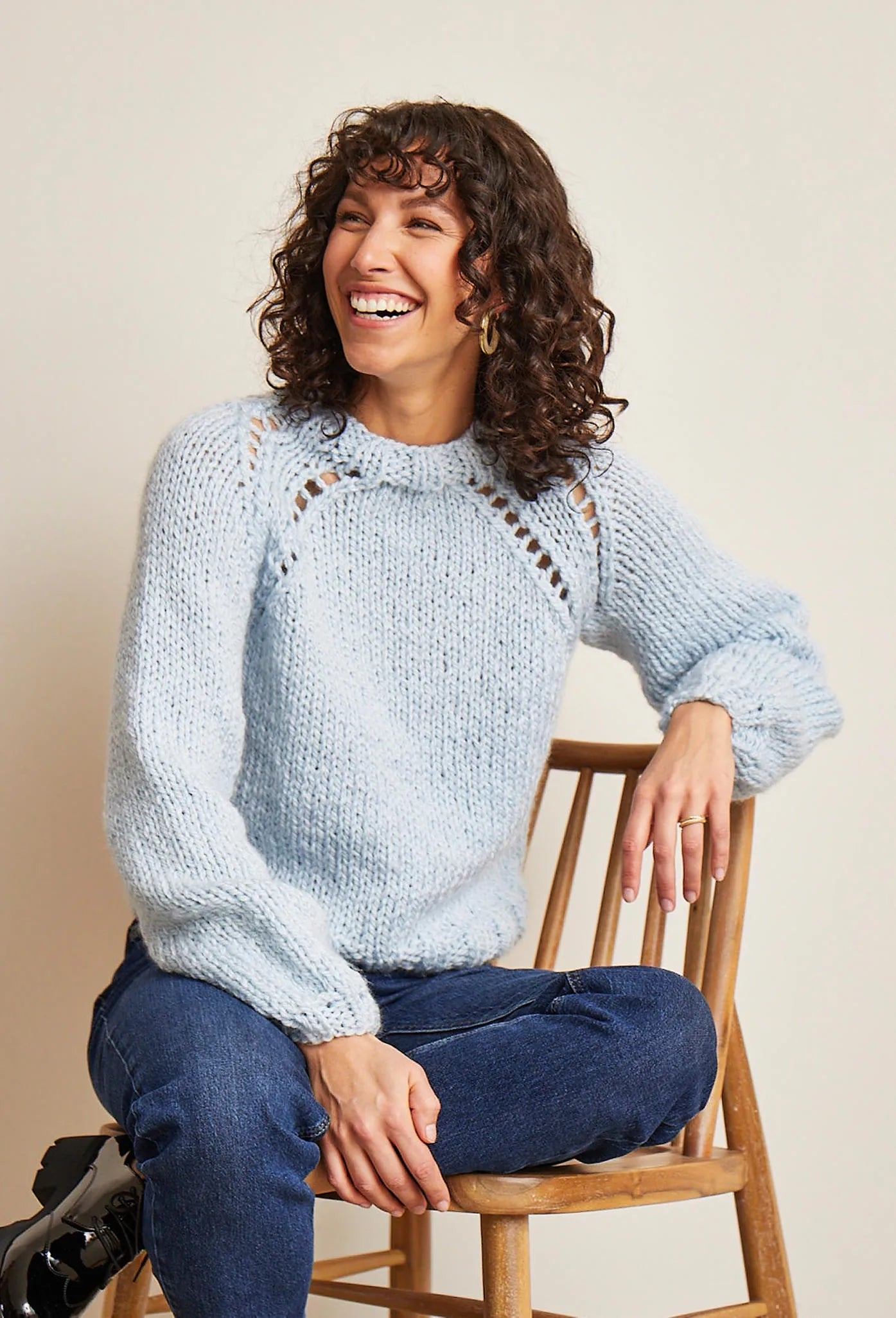Anais round-knit sweater