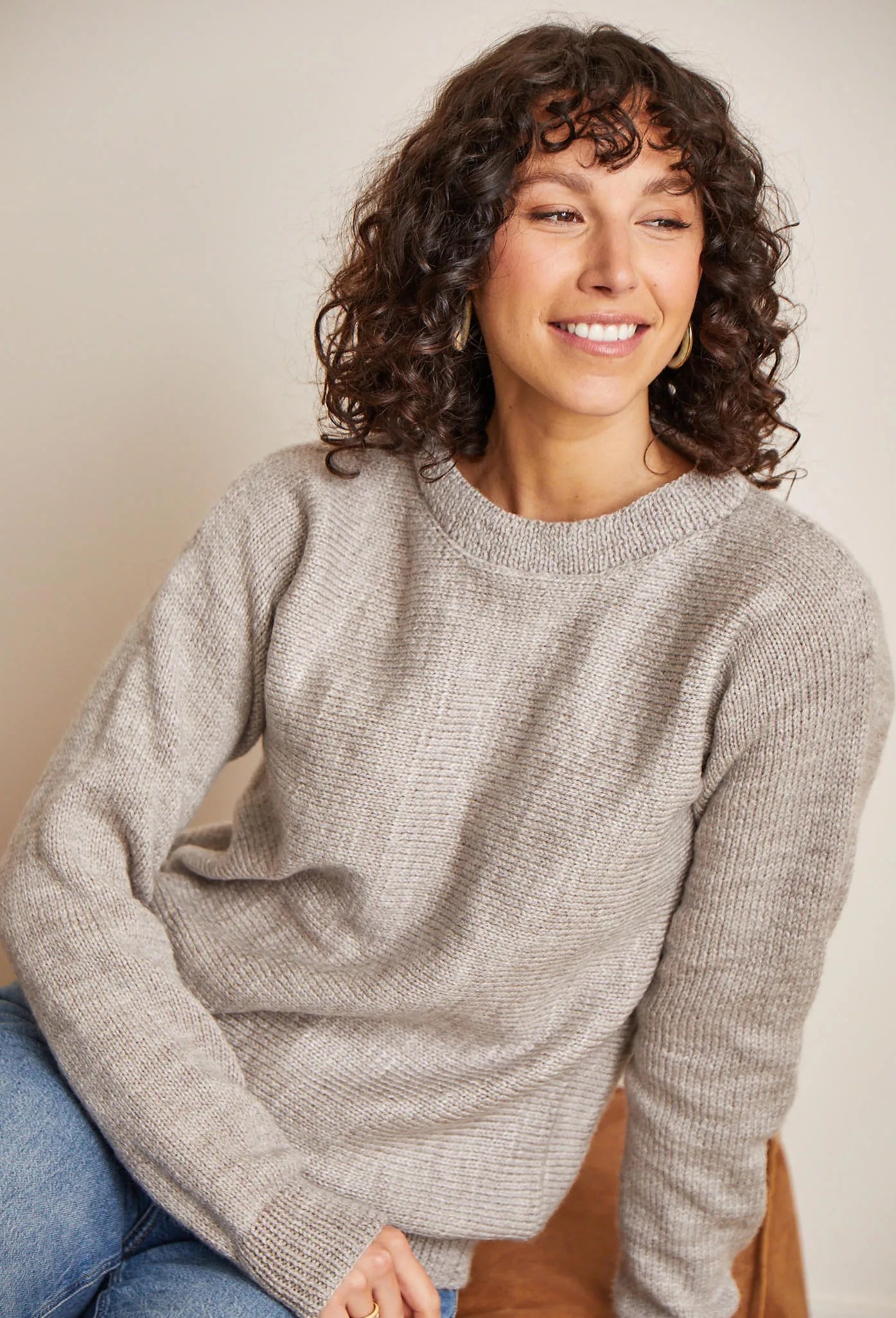 Bergère de France Canada - Bundle Bertille round neck sweater 21323 - TITANE