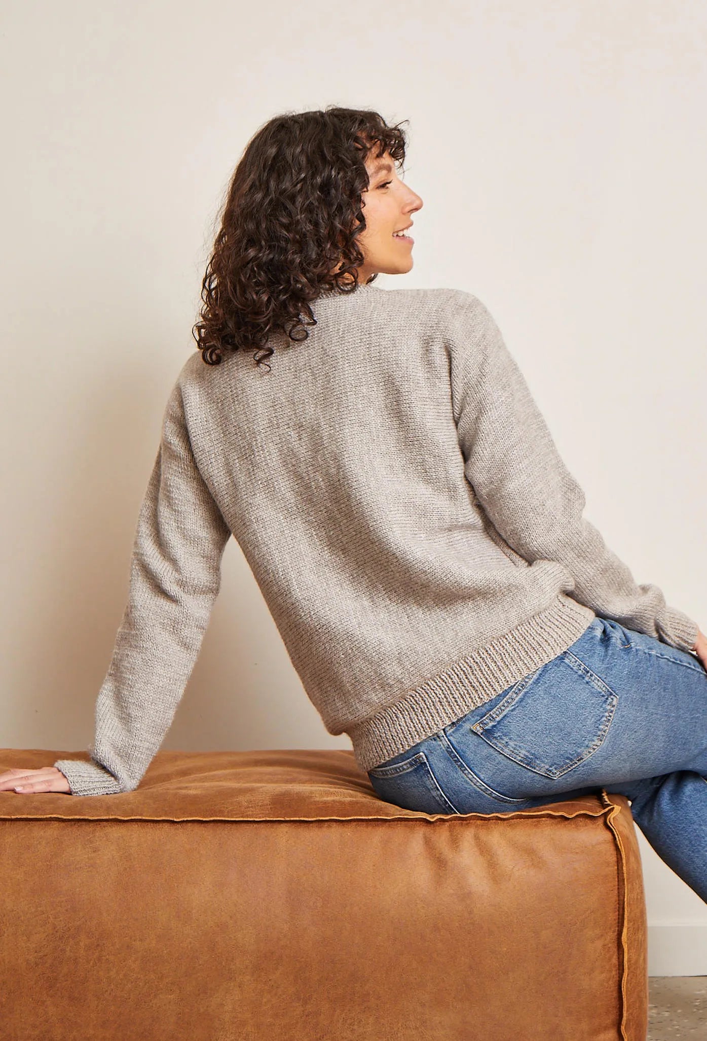 Bergère de France Canada - Bundle Bertille round neck sweater 21323 - TITANE