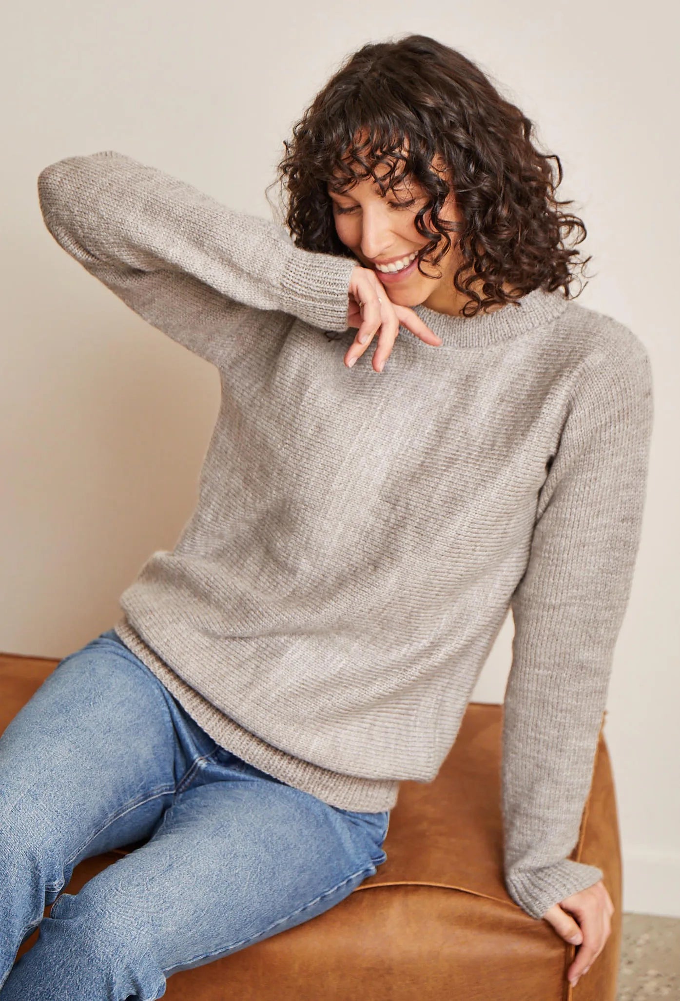 Bergère de France Canada - Bundle Bertille round neck sweater 21323 - TITANE