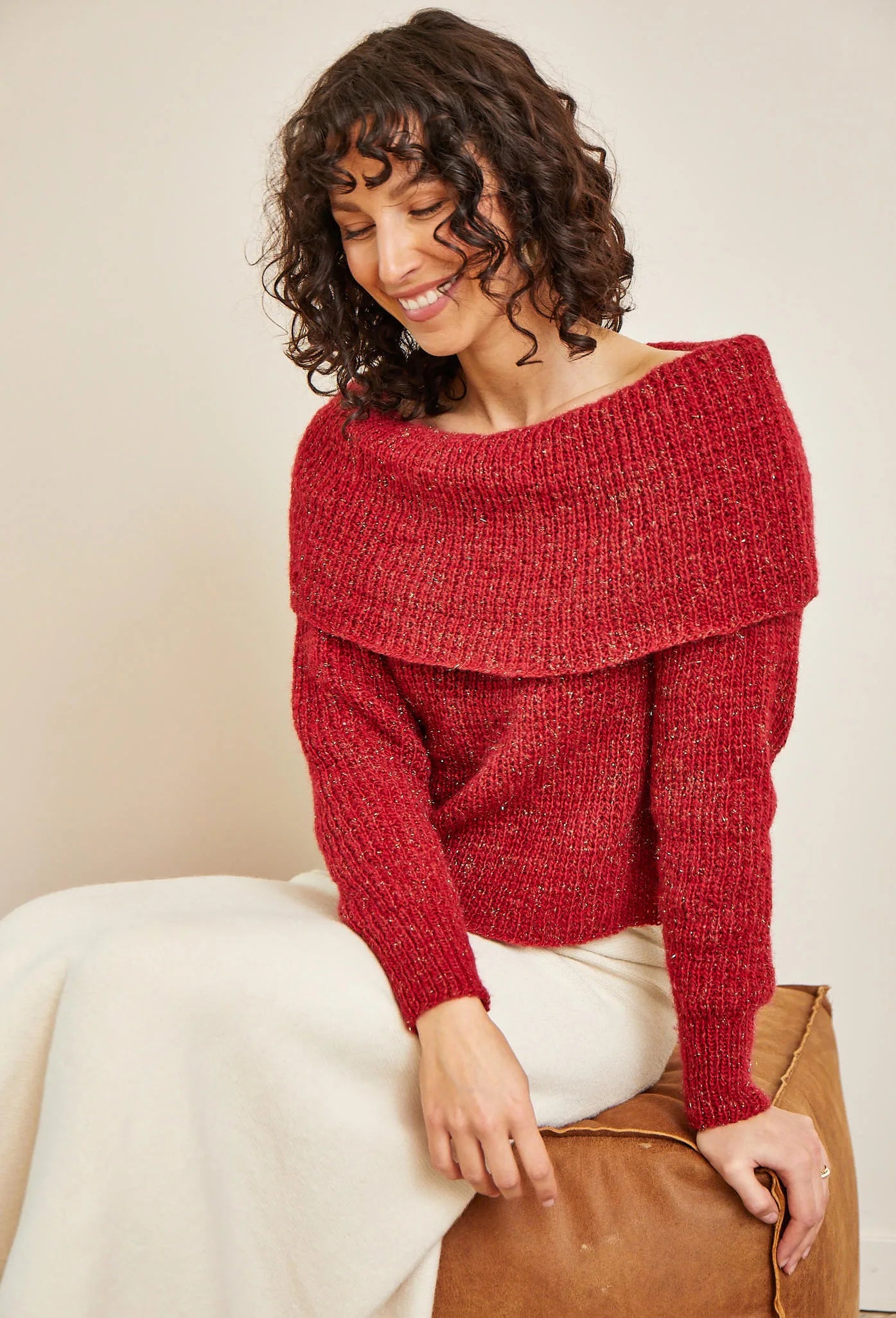 Leonie off-the-shoulder sweater