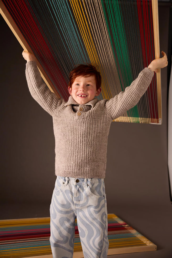 Pull col camionneur boutonné Blaise