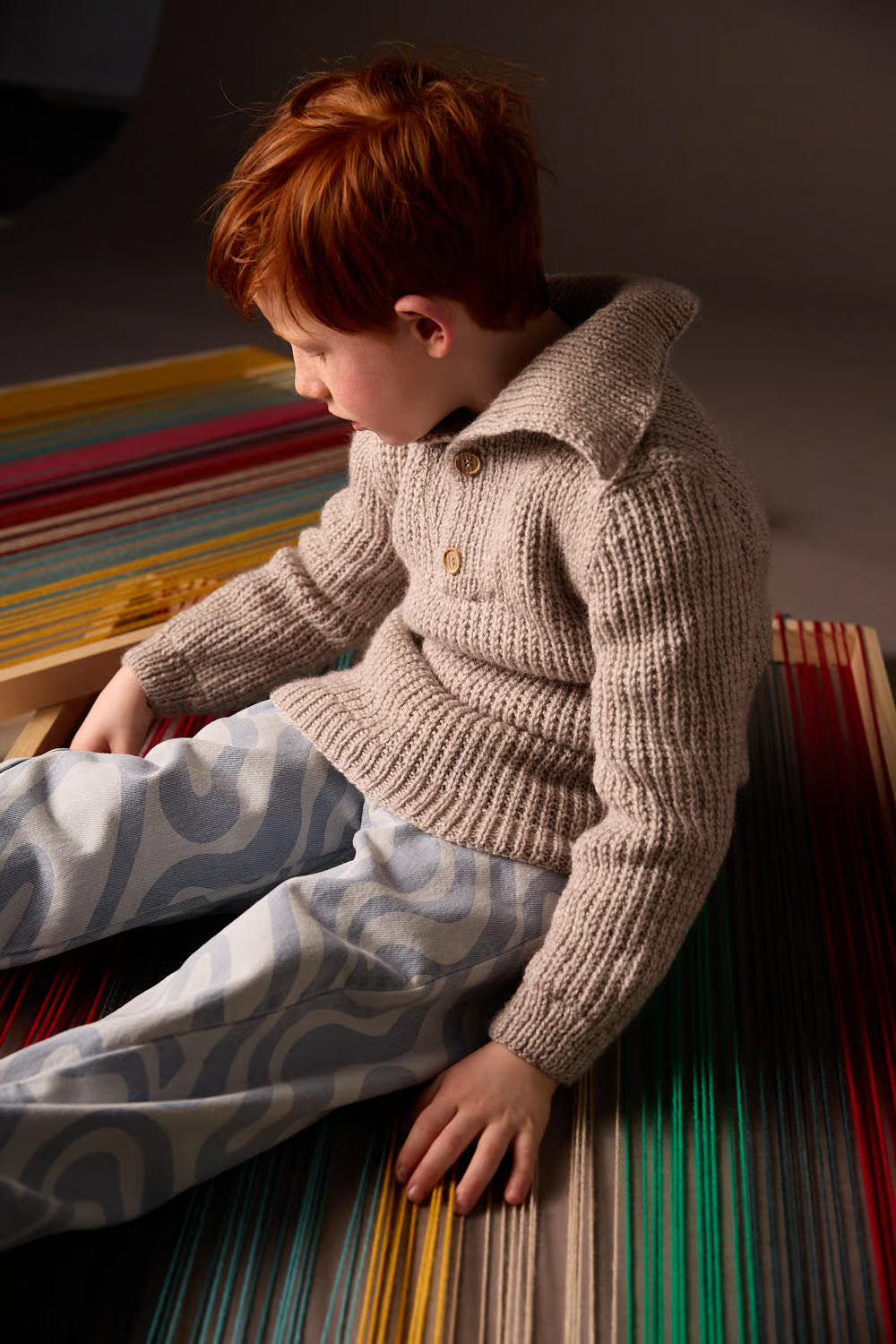 Pull col camionneur boutonné Blaise