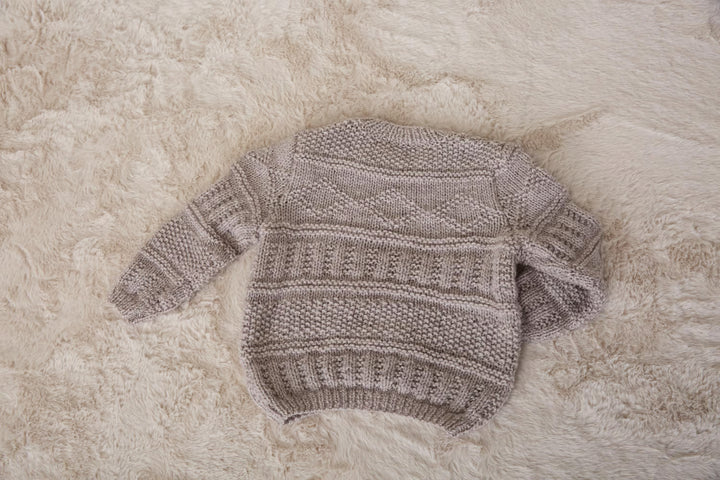 Pull en tricot patchwork Blaise