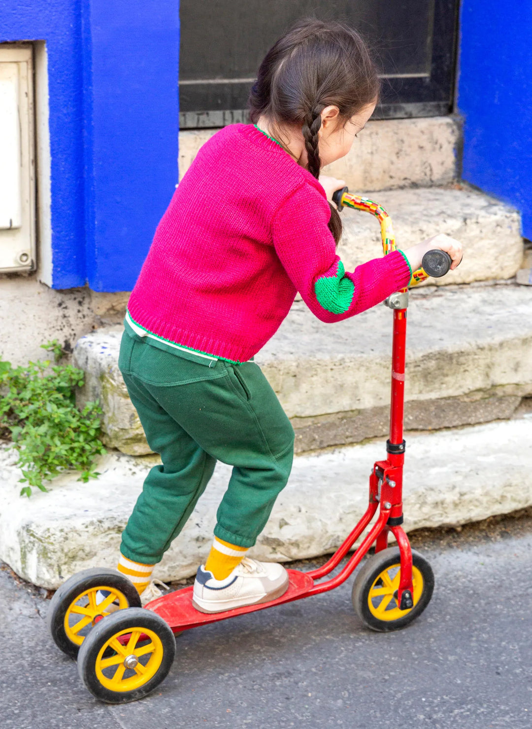 Bergère de France Canada - Blandine heart elbow patch vest