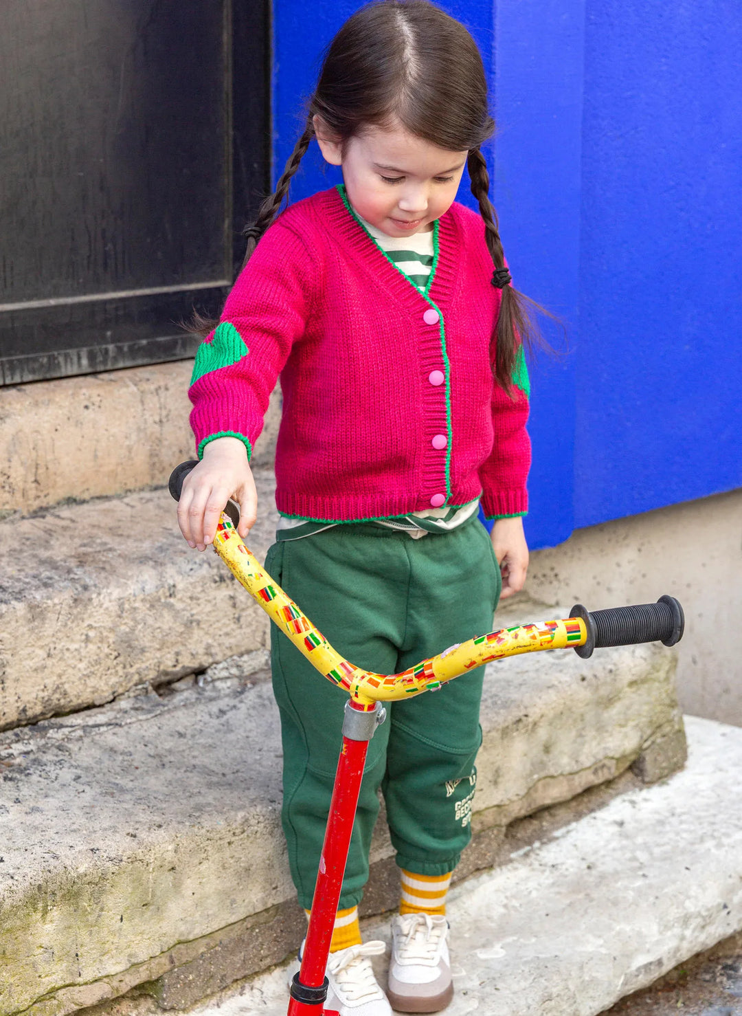 Bergère de France Canada - Blandine heart elbow patch vest