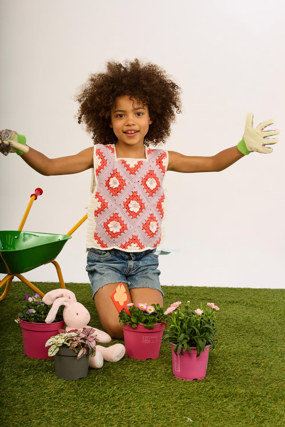 Débardeur granny à nouer Camellia