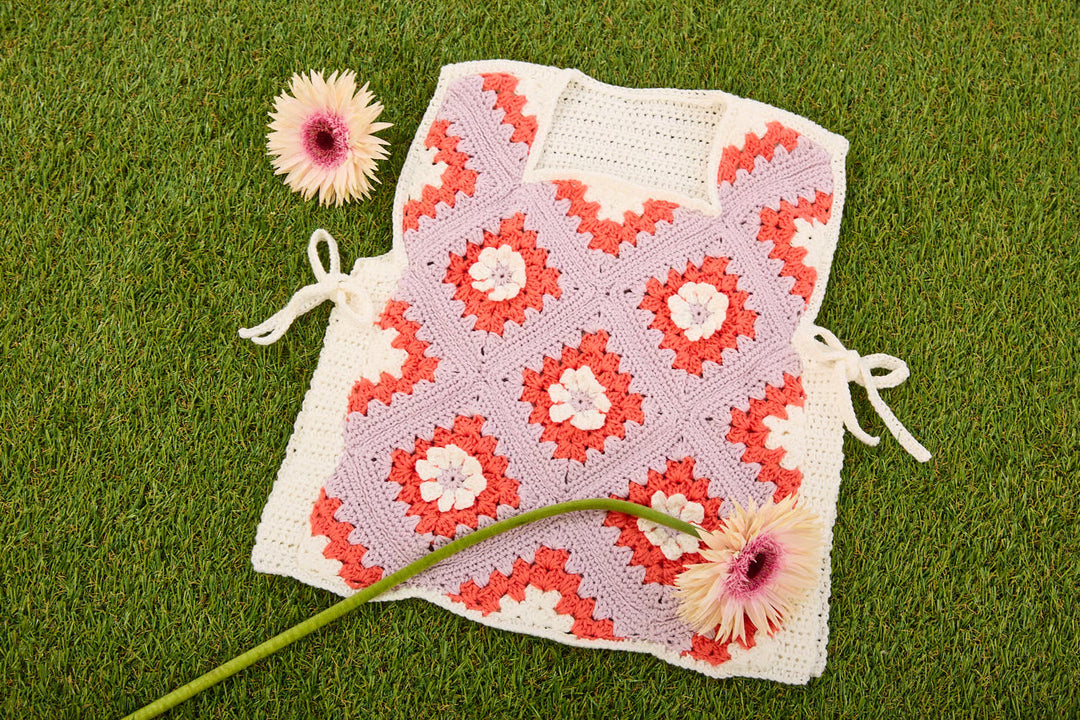 Débardeur granny à nouer Camellia