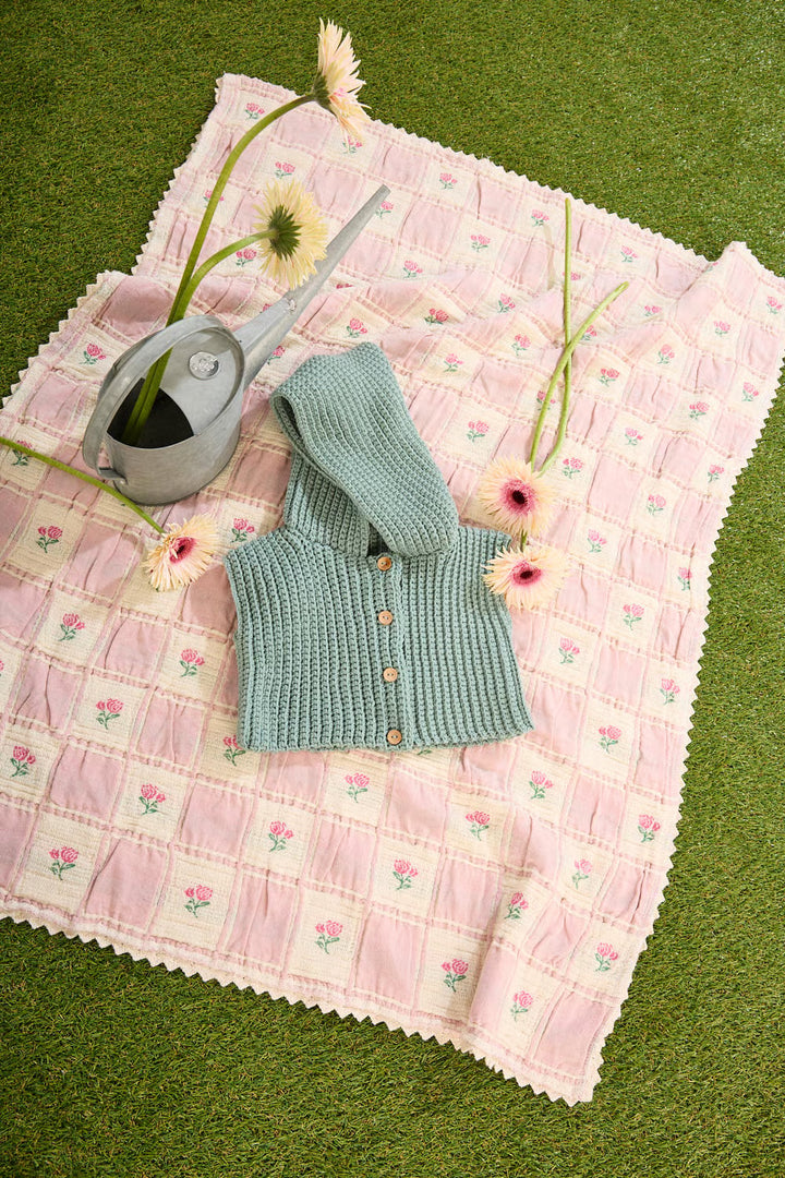 Gilet sans manches au crochet Camille