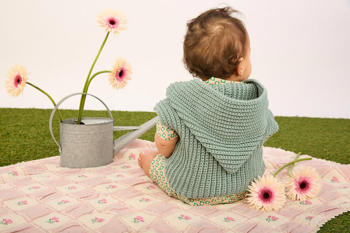 Gilet sans manches au crochet Camille