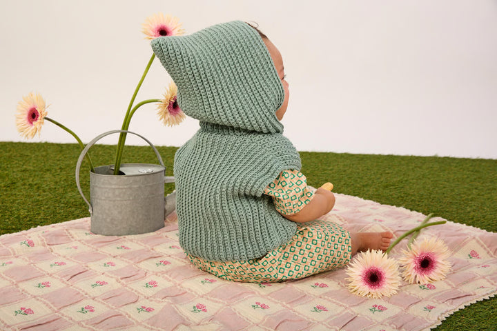 Gilet sans manches au crochet Camille