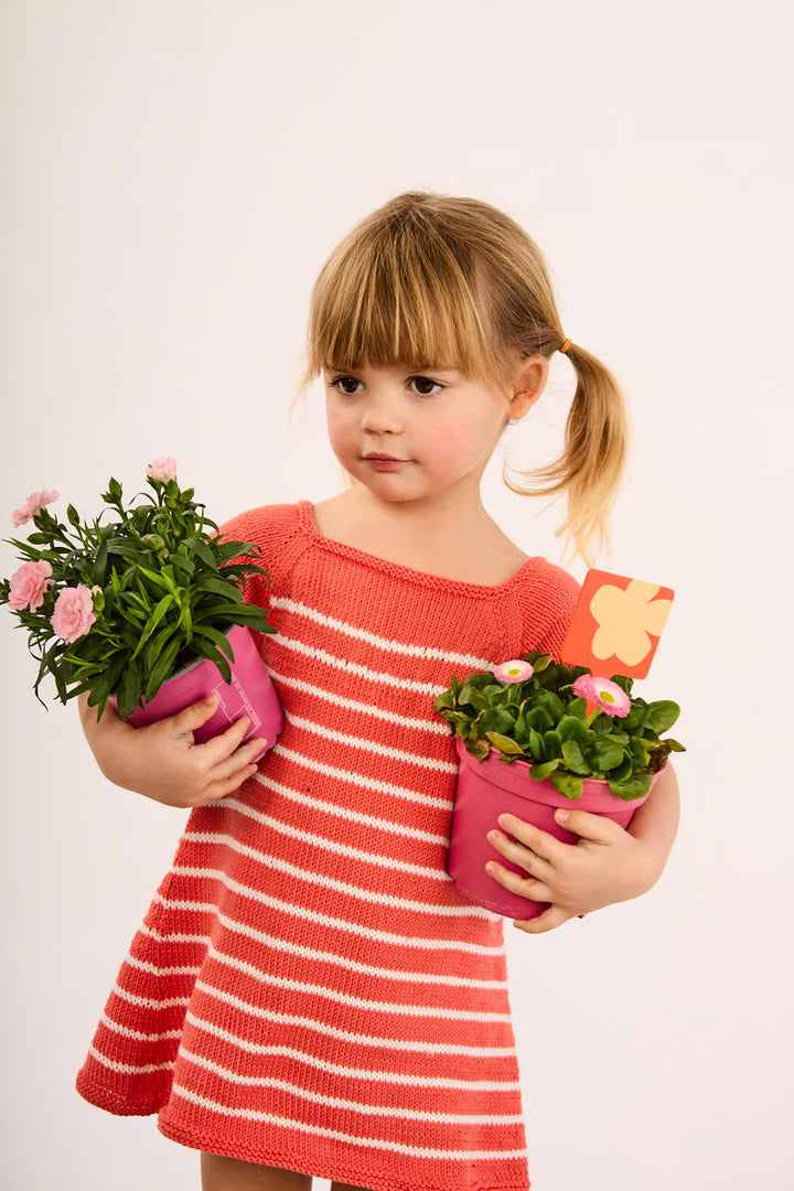 Robe à rayures Célia à encolure dégagée