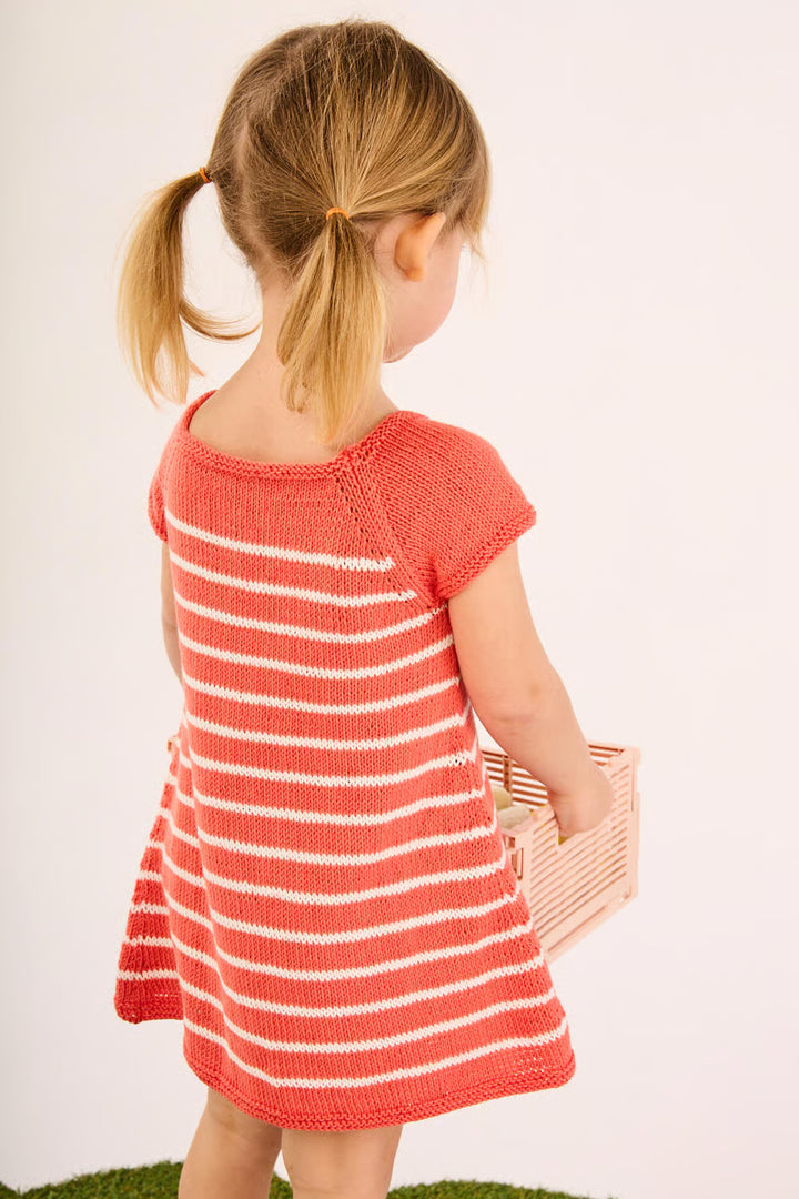 Robe à rayures Célia à encolure dégagée