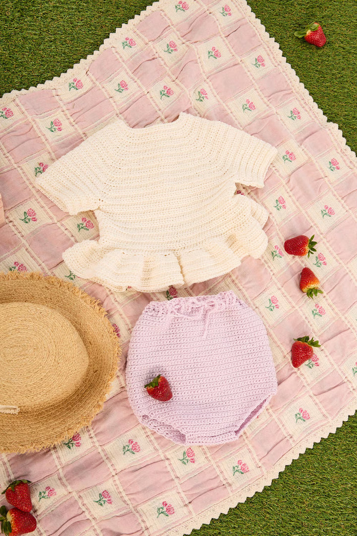 Bralette à volants au crochet Céline